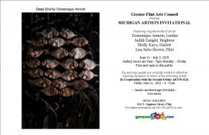 MICHIGAN ARTISTS INVITATIONAL and FLINT ARTWALK