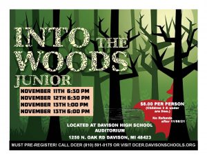 Into the Woods Jr musical performance