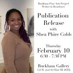 Writer in Residence Release Event