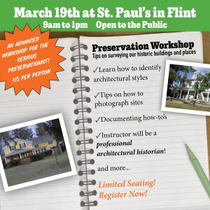 Preservation Workshop: Tips on surveying our historic buildings and places
