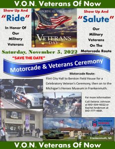 Veterans Of Now 2nd Annual Veterans Motorcade and Ceremony