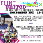 Flint United Basketball Team at The Fint Children's Museum
